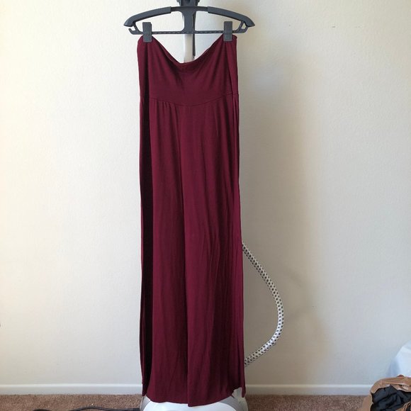Full Tilt Dresses & Skirts - Maroon Maxi Skirt Large